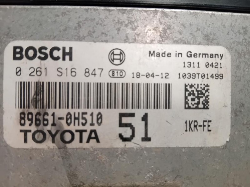 Centralina Iniezione 89661-0H510 Citroen C1 II 2014