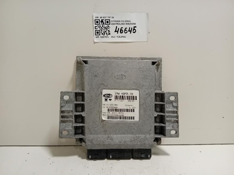 Centralina Iniezione 96 537 757 80 Citroen C2 2004