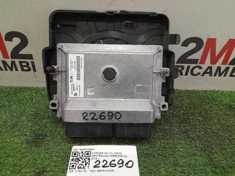 Centralina Iniezione 9830510980 Citroen C3 III 2016