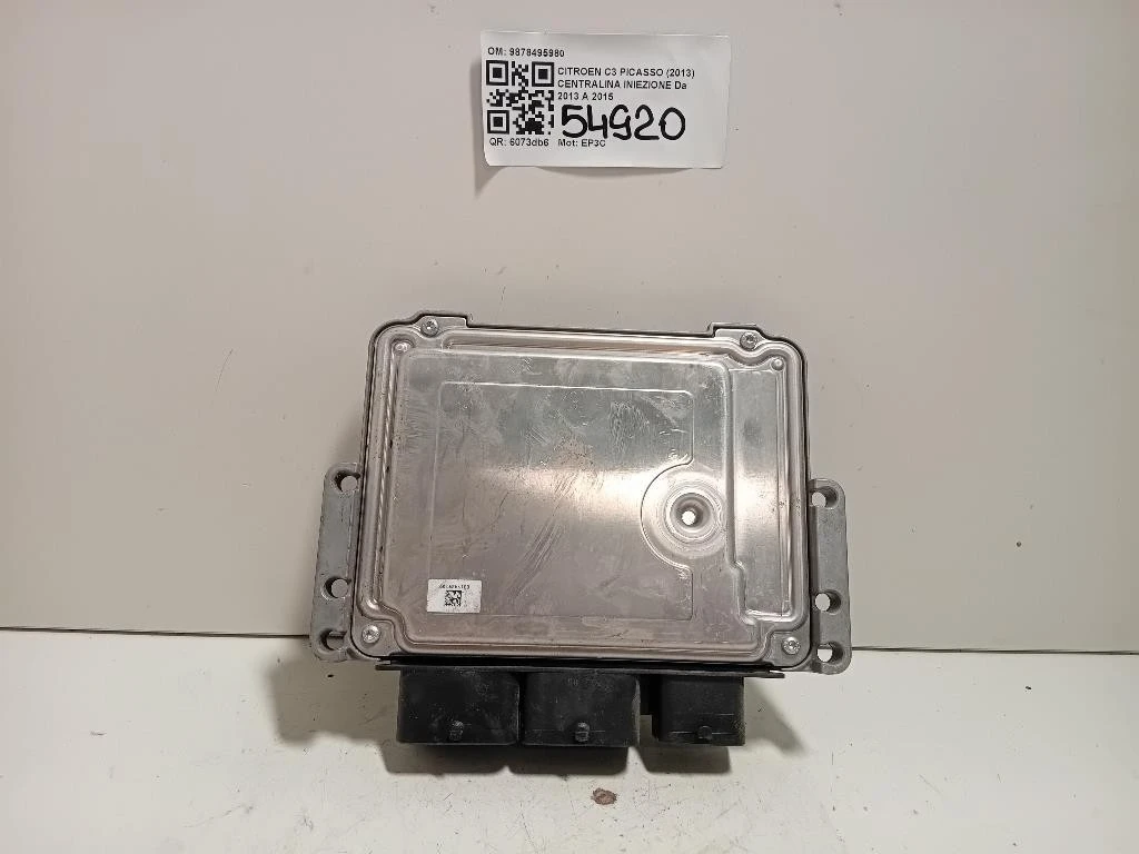 Centralina Iniezione 9878495980 Citroen C3 Picasso 2013