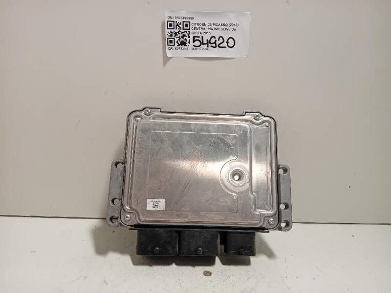 Centralina Iniezione 9878495980 Citroen C3 Picasso 2013