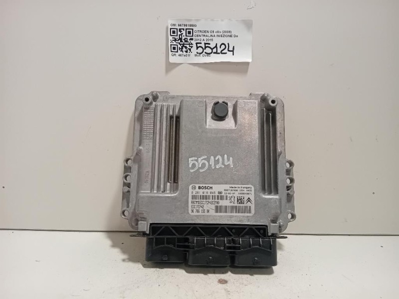 Centralina Iniezione 9678615580 Citroen C5 III 2008