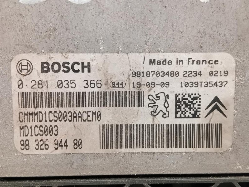 Centralina Iniezione 9832694480 Citroen C5 Aircross 2018