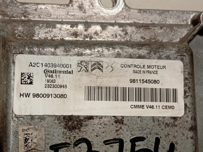 Centralina Iniezione 9811545080 Citroen DS3 2016