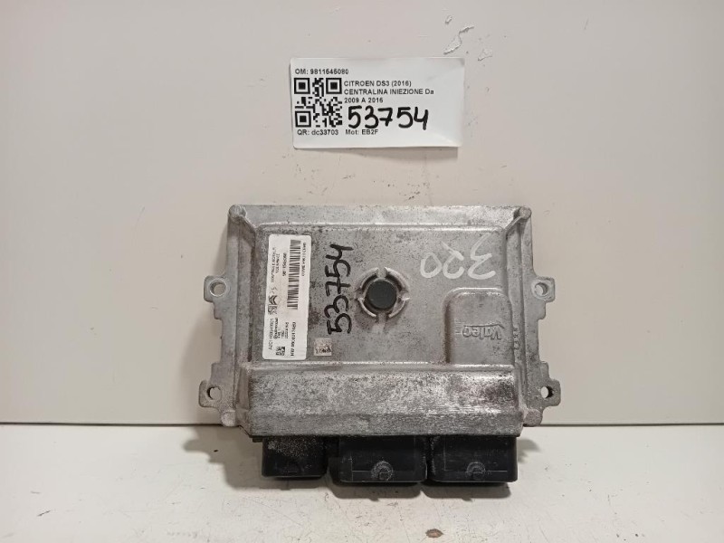 Centralina Iniezione 9811545080 Citroen DS3 2016