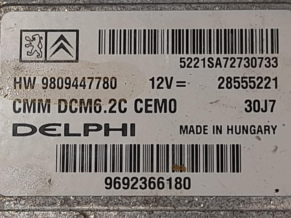 Centralina Iniezione 9692366180 Citroen Jumper III 2014