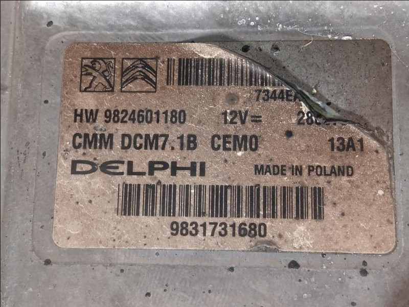 Centralina Iniezione 9824601180 Citroen Jumper III 2014