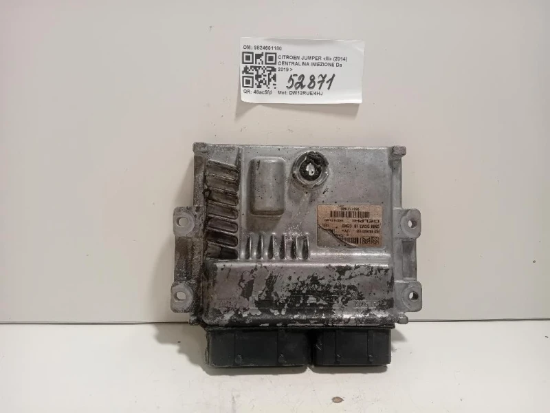 Centralina Iniezione 9824601180 Citroen Jumper III 2014