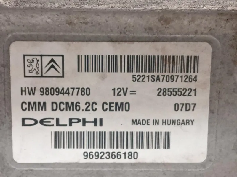 Centralina Iniezione 9809447780 Citroen Jumper III 2014