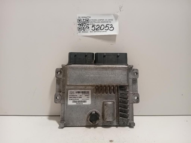 Centralina Iniezione 9809447780 Citroen Jumper III 2014