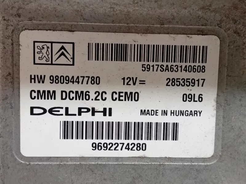 Centralina Iniezione 9809447780 Citroen Jumper III 2014