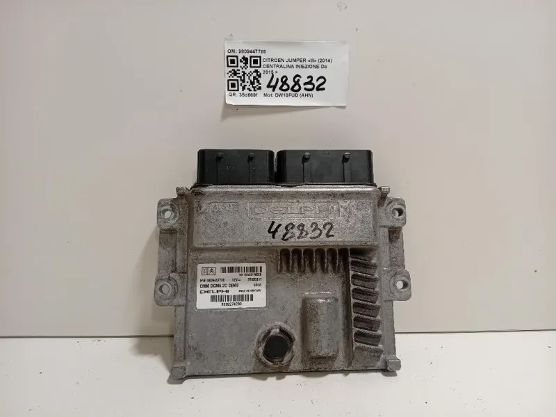Centralina Iniezione 9809447780 Citroen Jumper III 2014
