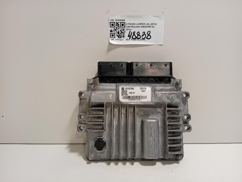Centralina Iniezione 28338455 Citroen Jumper III 2014