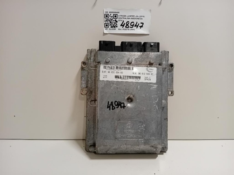 Centralina Iniezione 9665066480 Citroen Jumper III 2014