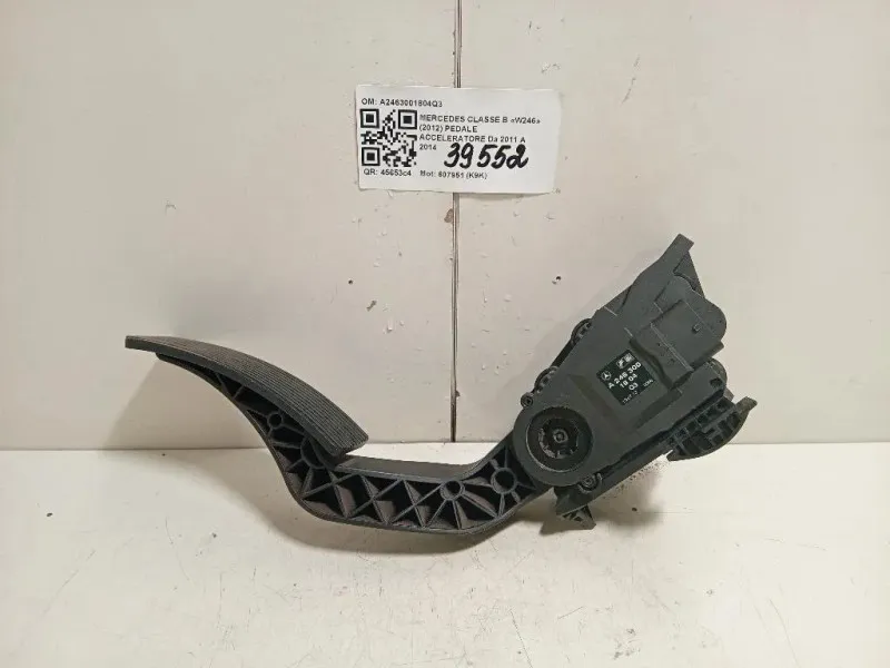 Pedale Acceleratore A2463001804Q3 Mercedes Classe B W246 2012