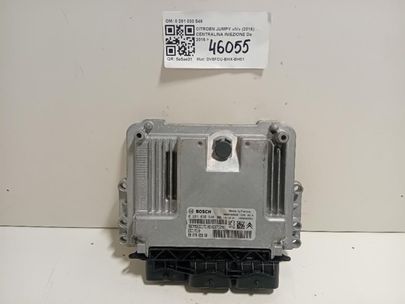 Centralina Iniezione 0 281 030 546 Citroen Jumpy IV 2016