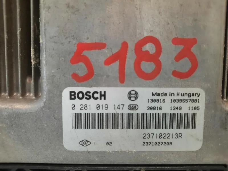 Centralina Iniezione 237102720R 0281019147 Dacia Dokker 2013