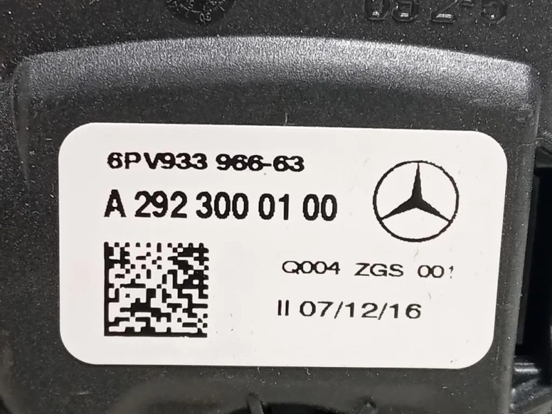 Pedale Acceleratore A2923000100 Mercedes Classe GLE W166 2015