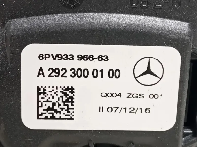 Pedale Acceleratore A2923000100 Mercedes Classe GLE W166 2015