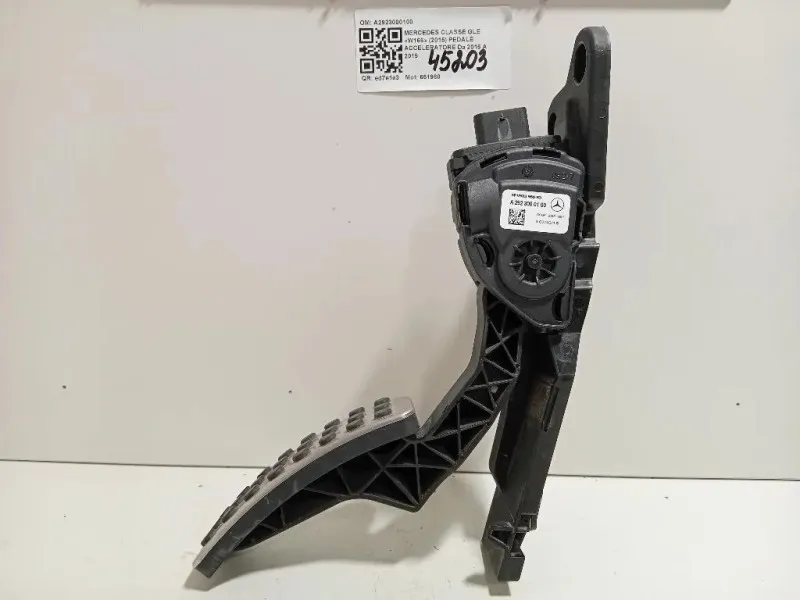 Pedale Acceleratore A2923000100 Mercedes Classe GLE W166 2015