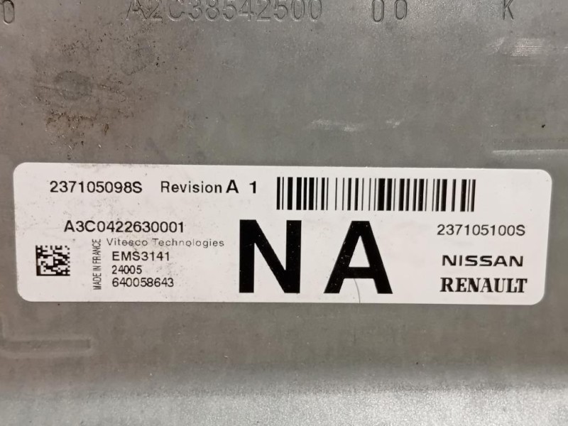 Centralina Iniezione 237105100S Dacia Duster II 2021