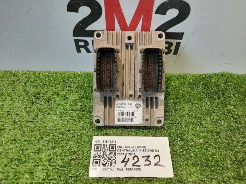Centralina Iniezione IAW 5SF8MR D032 51819346 Fiat 500 II 2008