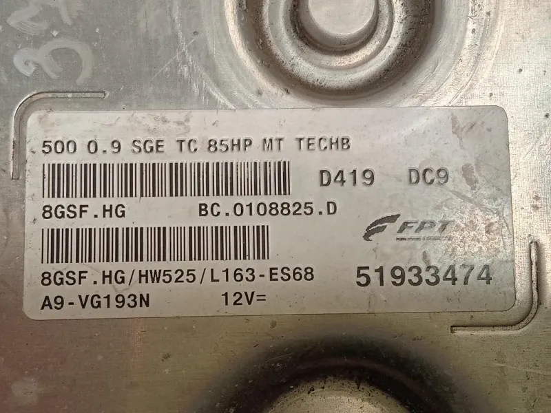 Centralina Iniezione 51933474 Fiat 500 II 2015