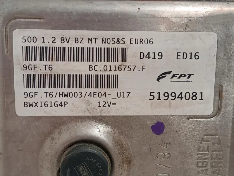 Centralina Iniezione 51994081 Fiat 500 II 2015