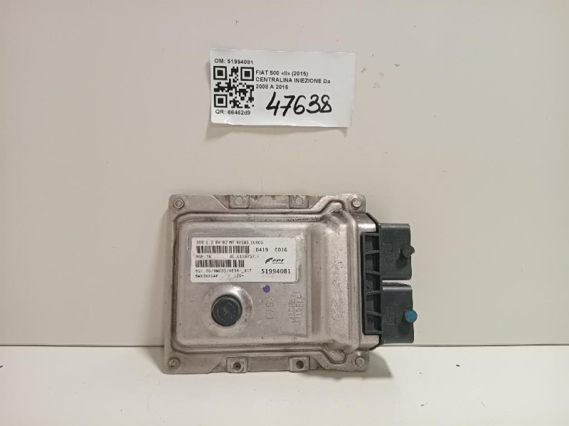 Centralina Iniezione 51994081 Fiat 500 II 2015