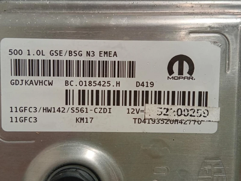 Centralina Iniezione BC0181240A Fiat 500 C 2015