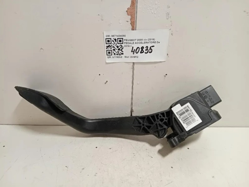 Pedale Acceleratore 9671434080 Peugeot 2008 I 2016