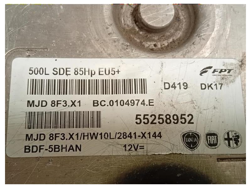 Centralina Iniezione 55258952 Fiat 500L 2013