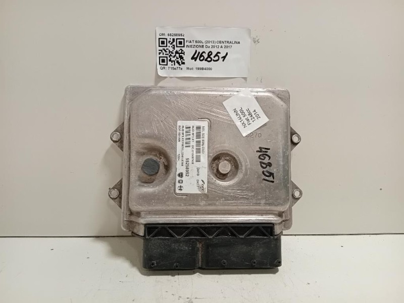 Centralina Iniezione 55258952 Fiat 500L 2013
