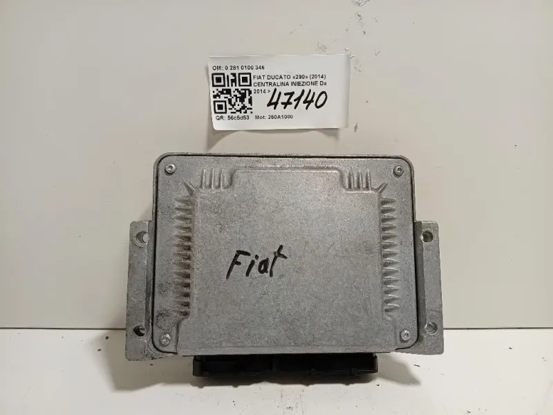 Centralina Iniezione 0 281 0100 346 Fiat Ducato 290 2014