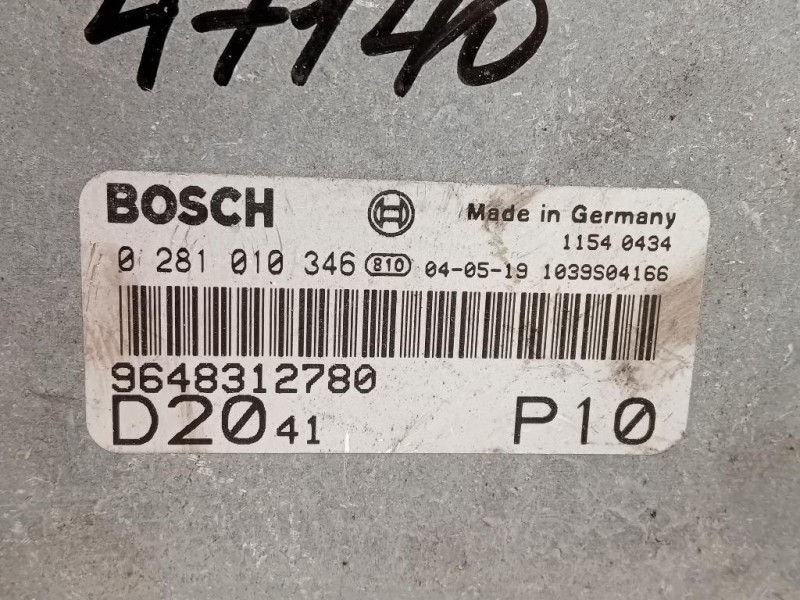 Centralina Iniezione 0 281 0100 346 Fiat Ducato 290 2014