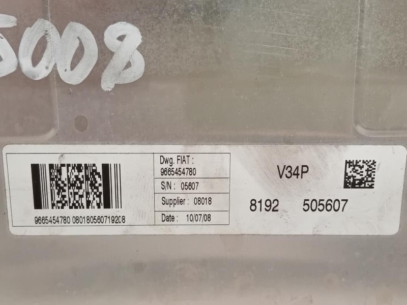 Centralina Iniezione 9665454780 Fiat Fiorino III 2008