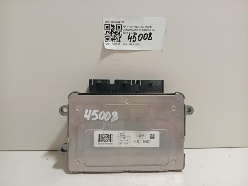 Centralina Iniezione 9665454780 Fiat Fiorino III 2008
