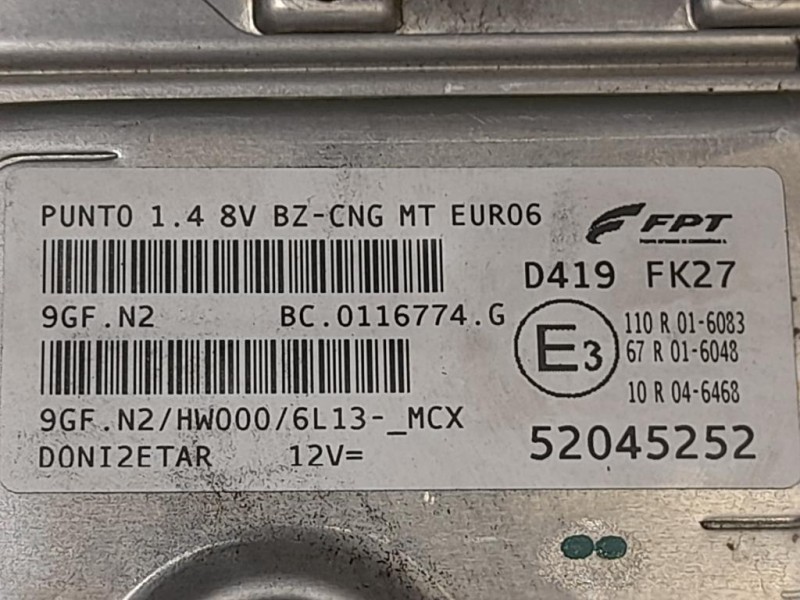 Centralina Iniezione 52045252 Fiat Grande Punto 2006