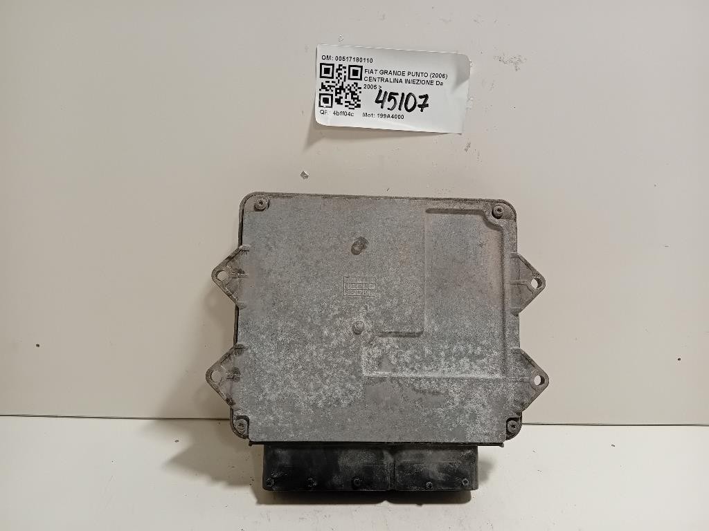 Centralina Iniezione 51781564 Fiat Grande Punto 2006