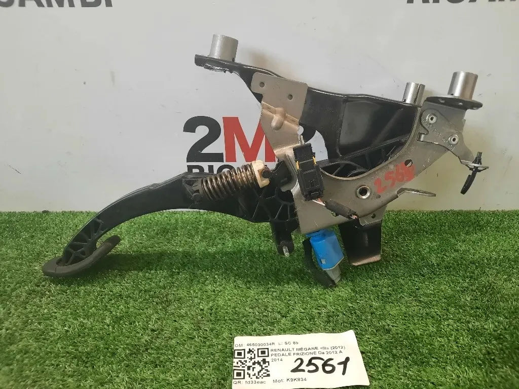 Pedale Frizione 465030034R Renault Mégane III 2012