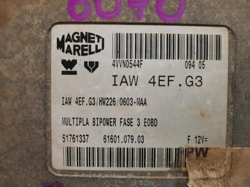 Centralina Iniezione 51761337 Fiat Multipla II 2004