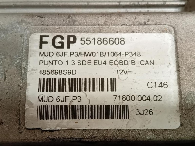 Centralina Iniezione 55186608 Fiat Punto II 2003