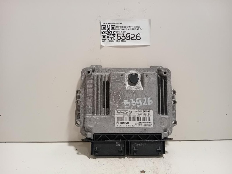 Centralina Iniezione FN15-12A650-AB Ford Ecosport 2013