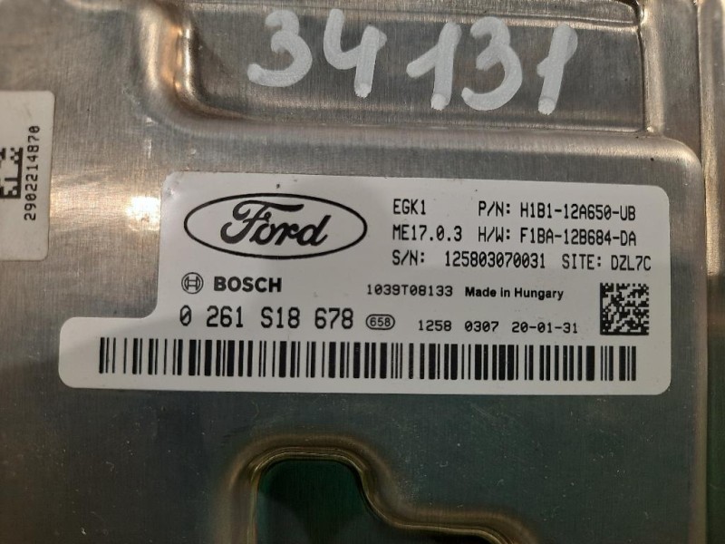 Centralina Iniezione H1BI-12A650-UB Ford Fiesta VII 2017