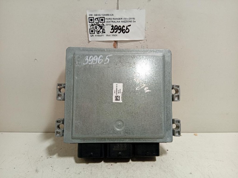 Centralina Iniezione GB3G-12A650-CA Ford Ranger IV 2019