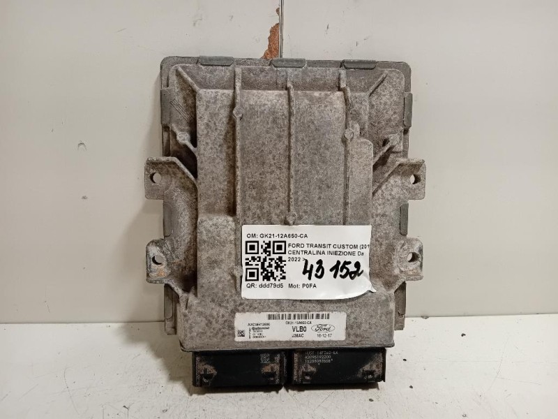 Centralina Iniezione GK21-12A650-CA Ford Transit Custom I 2018