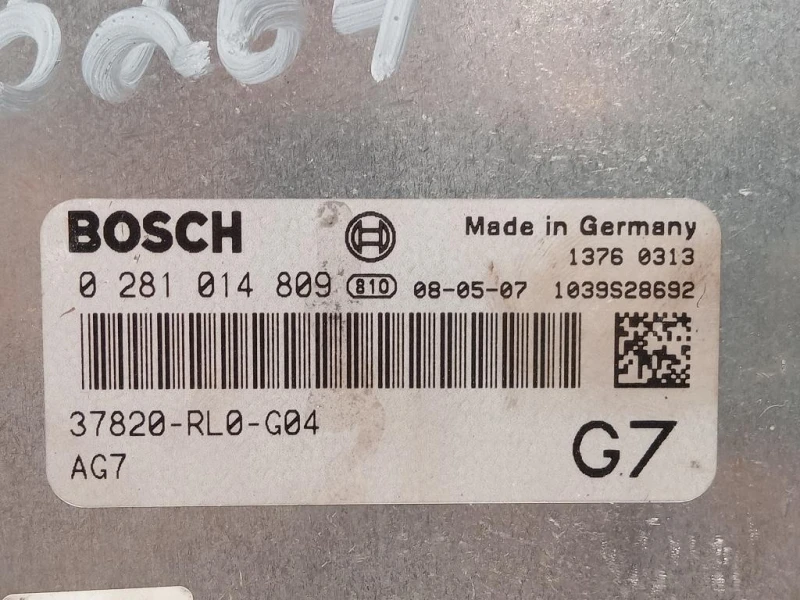 Centralina Iniezione 37820-RL0-G04 Honda Accord IX 2009