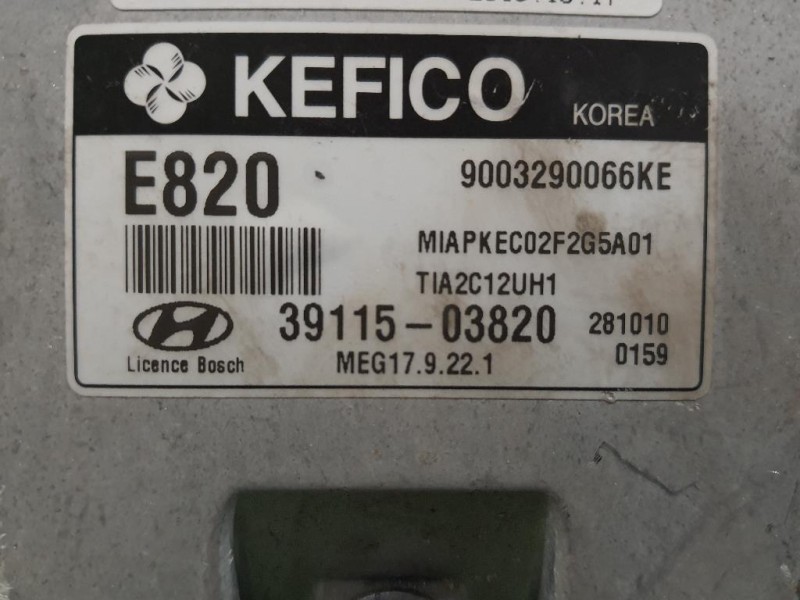 Centralina Iniezione 3911503820 Hyundai I10 II 2016