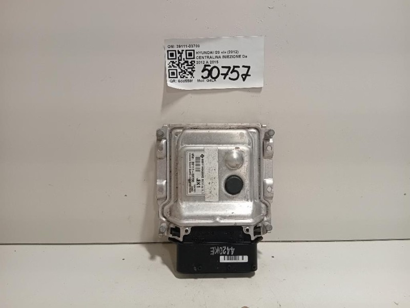 Centralina Iniezione 39111-03700 Hyundai I20 I 2012