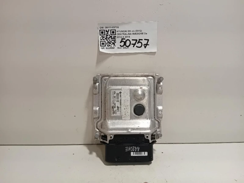 Centralina Iniezione 39111-03700 Hyundai I20 I 2012